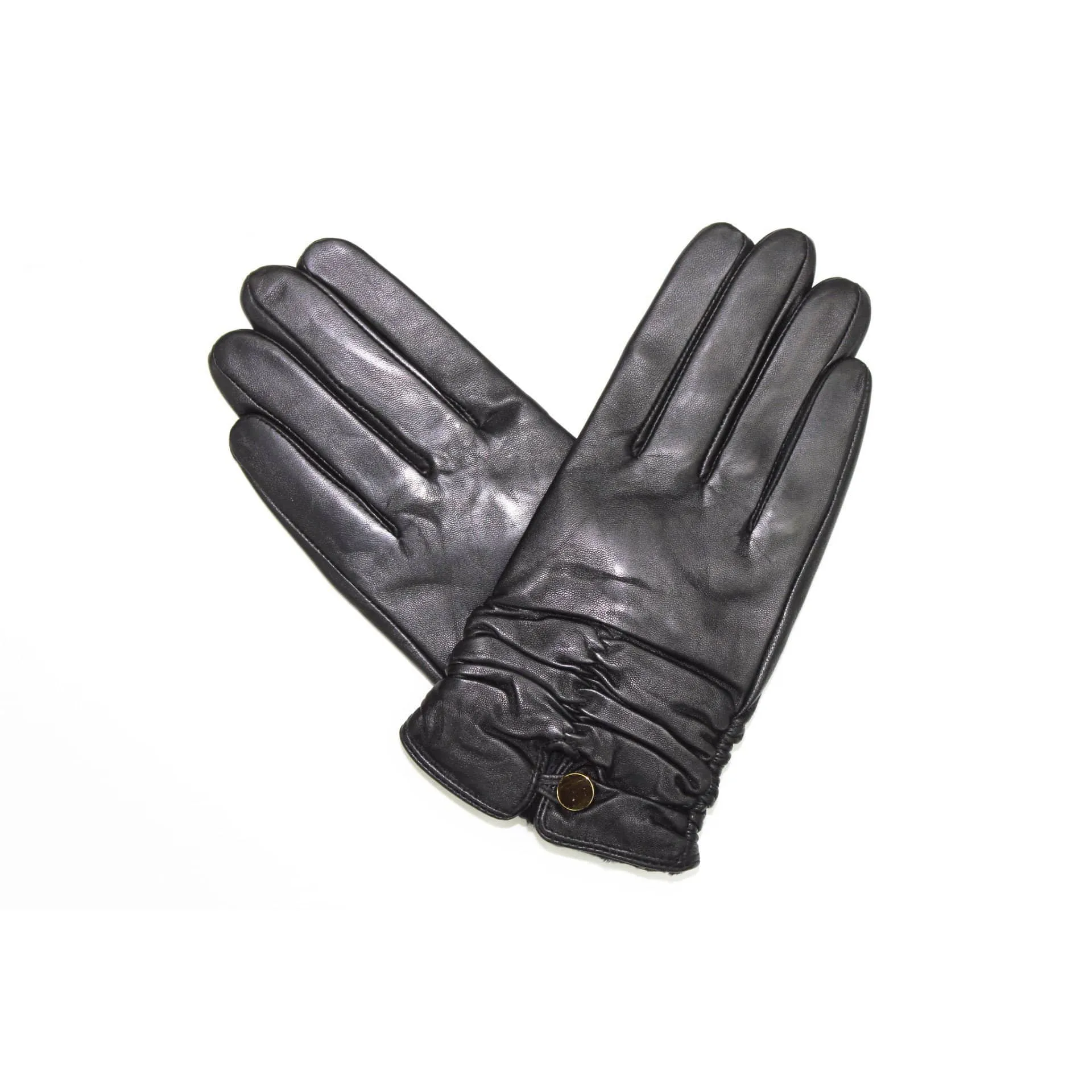 Leather and Polyester Glove w/ Scrunched Bottom