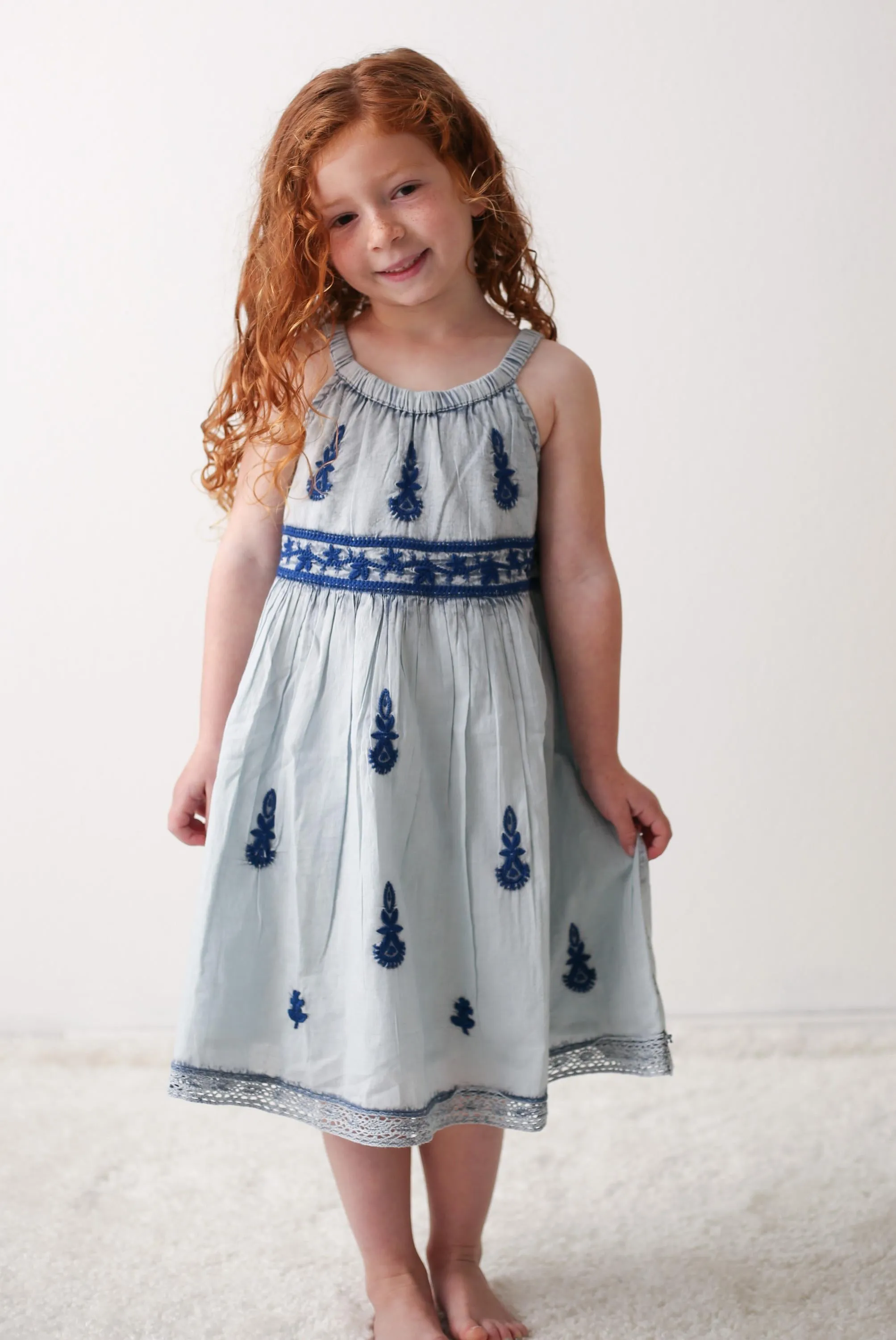 lilliana dress in blue