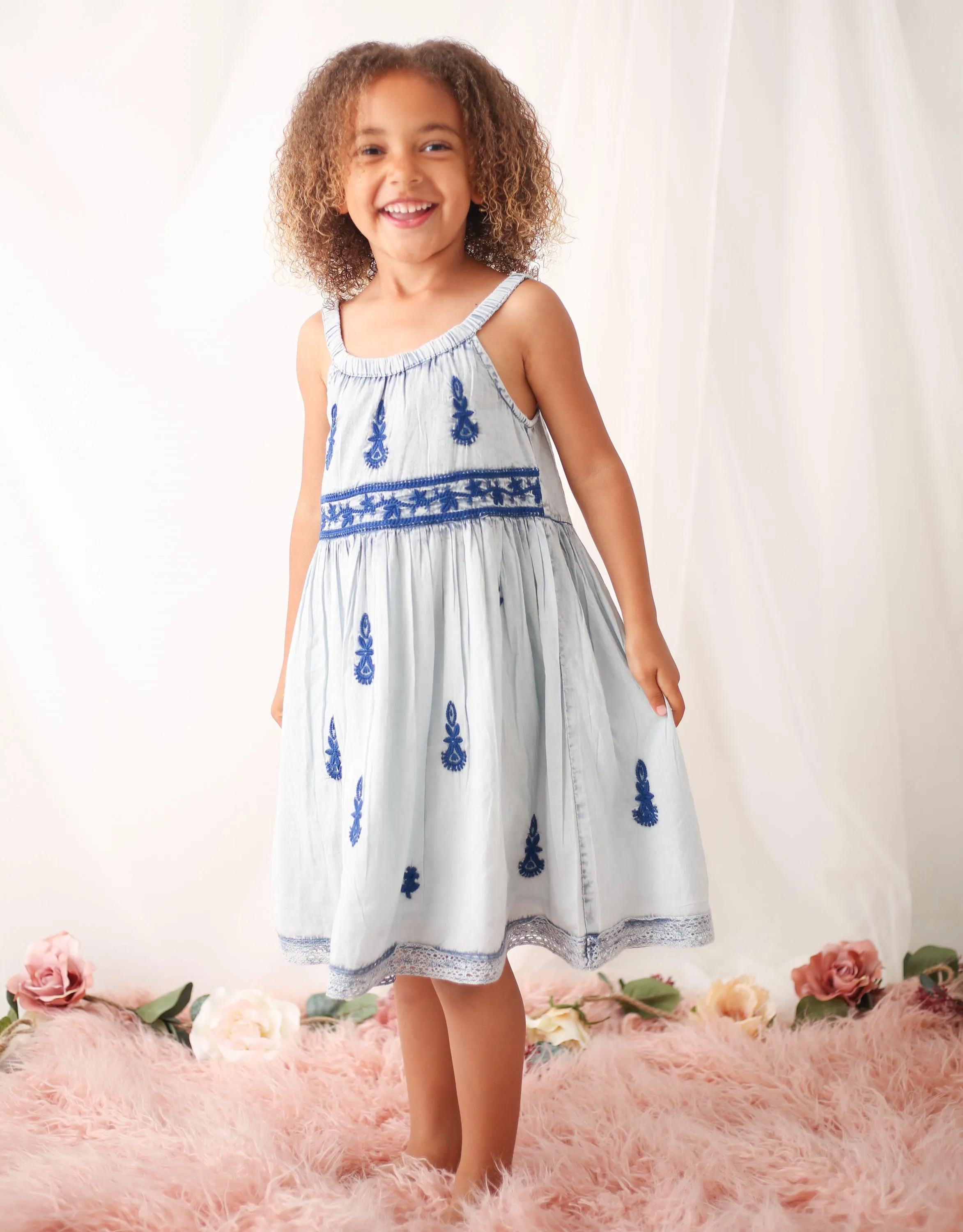 lilliana dress in blue