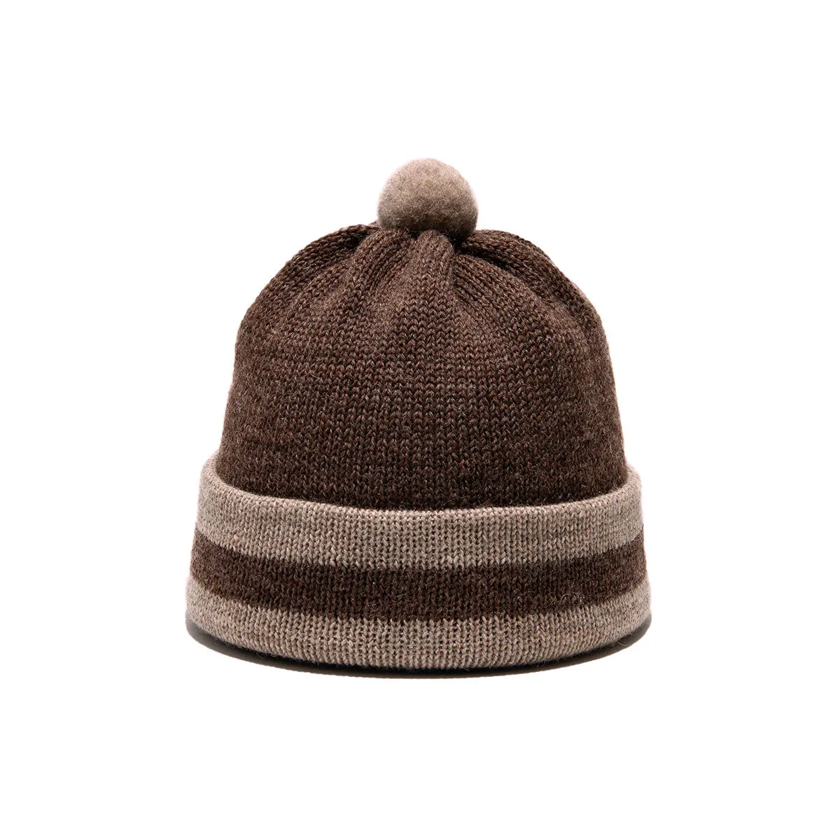 LINE BEANIE - Brown