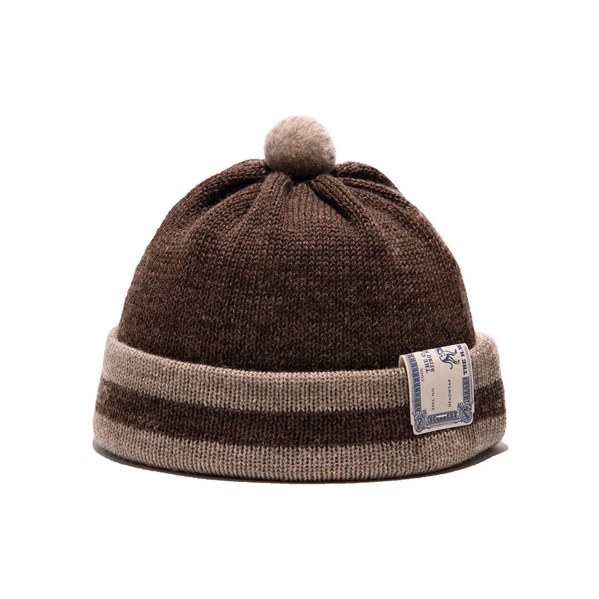 LINE BEANIE - Brown