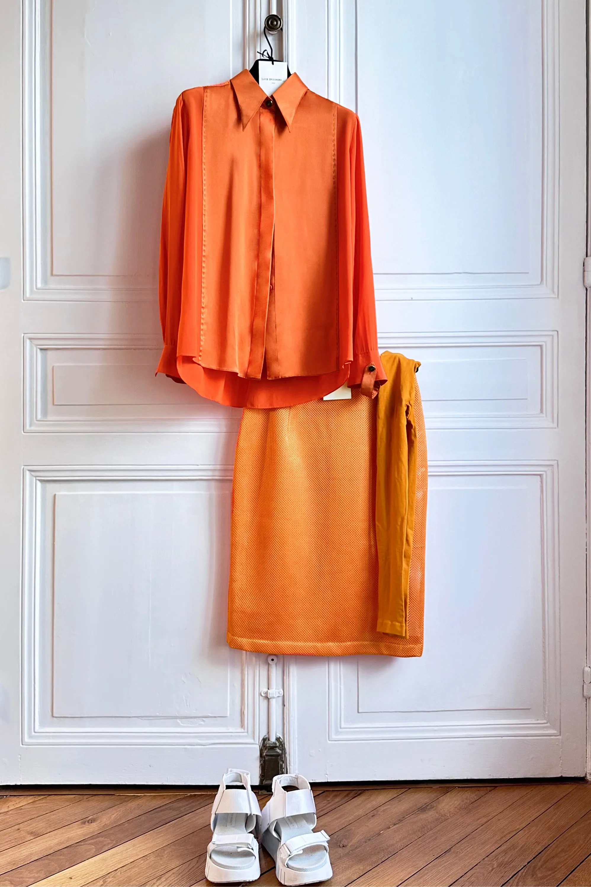 LOCK corail - silk shirt