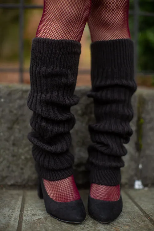 Lux Ribbed Leg Warmers