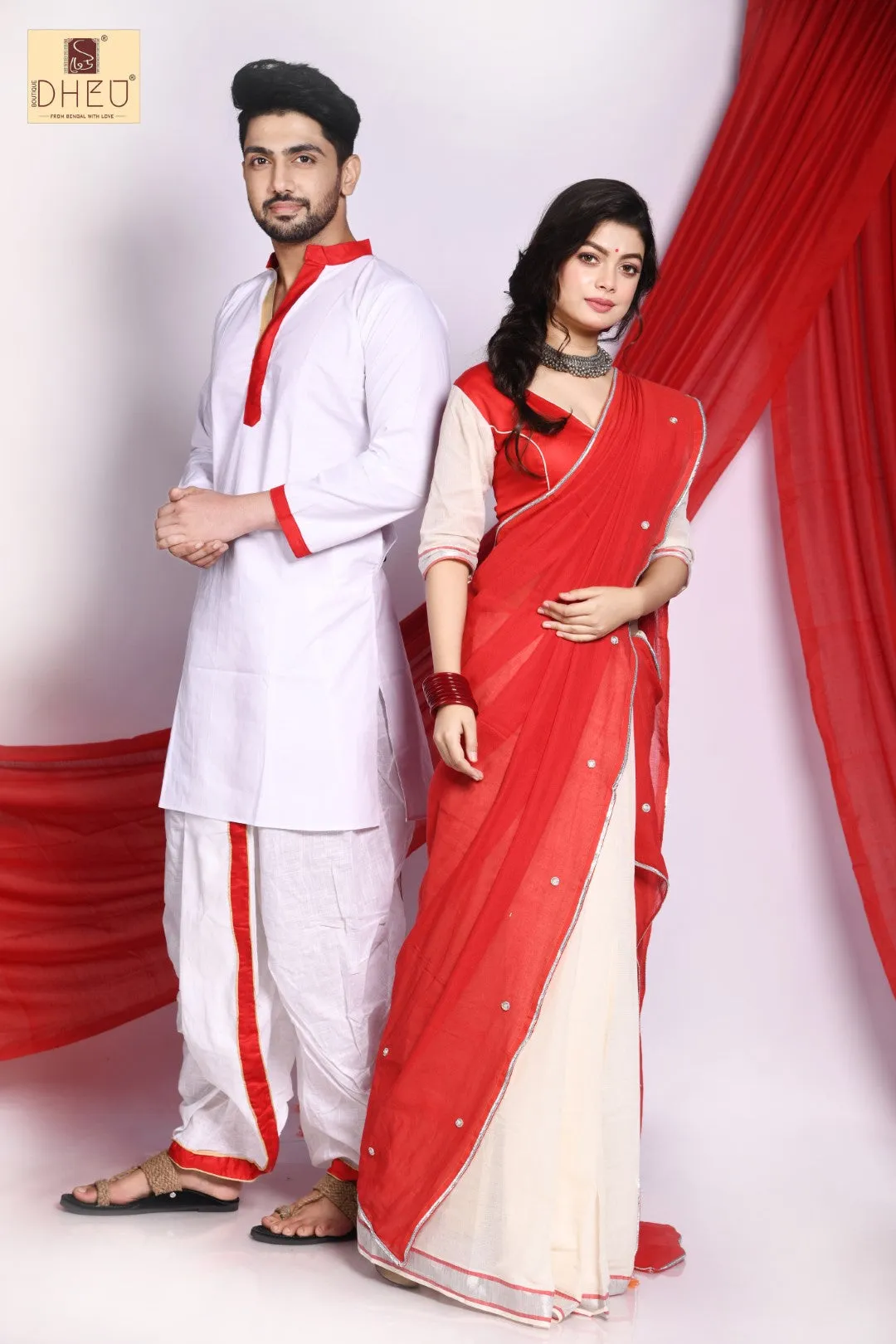 Madhu Chandrima - Mekhela-Kurta Couple Set