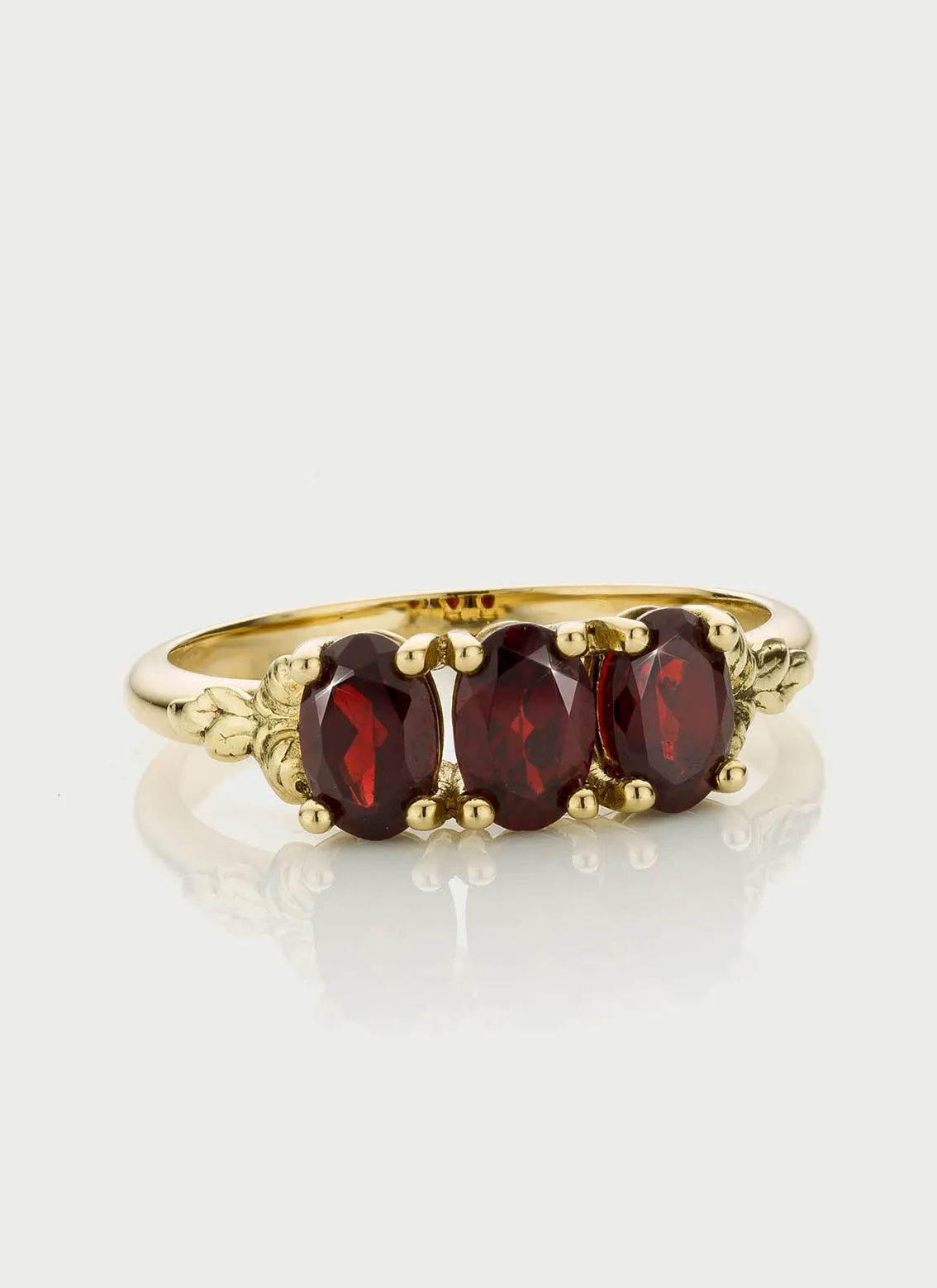 Max garnet ring 14k gold