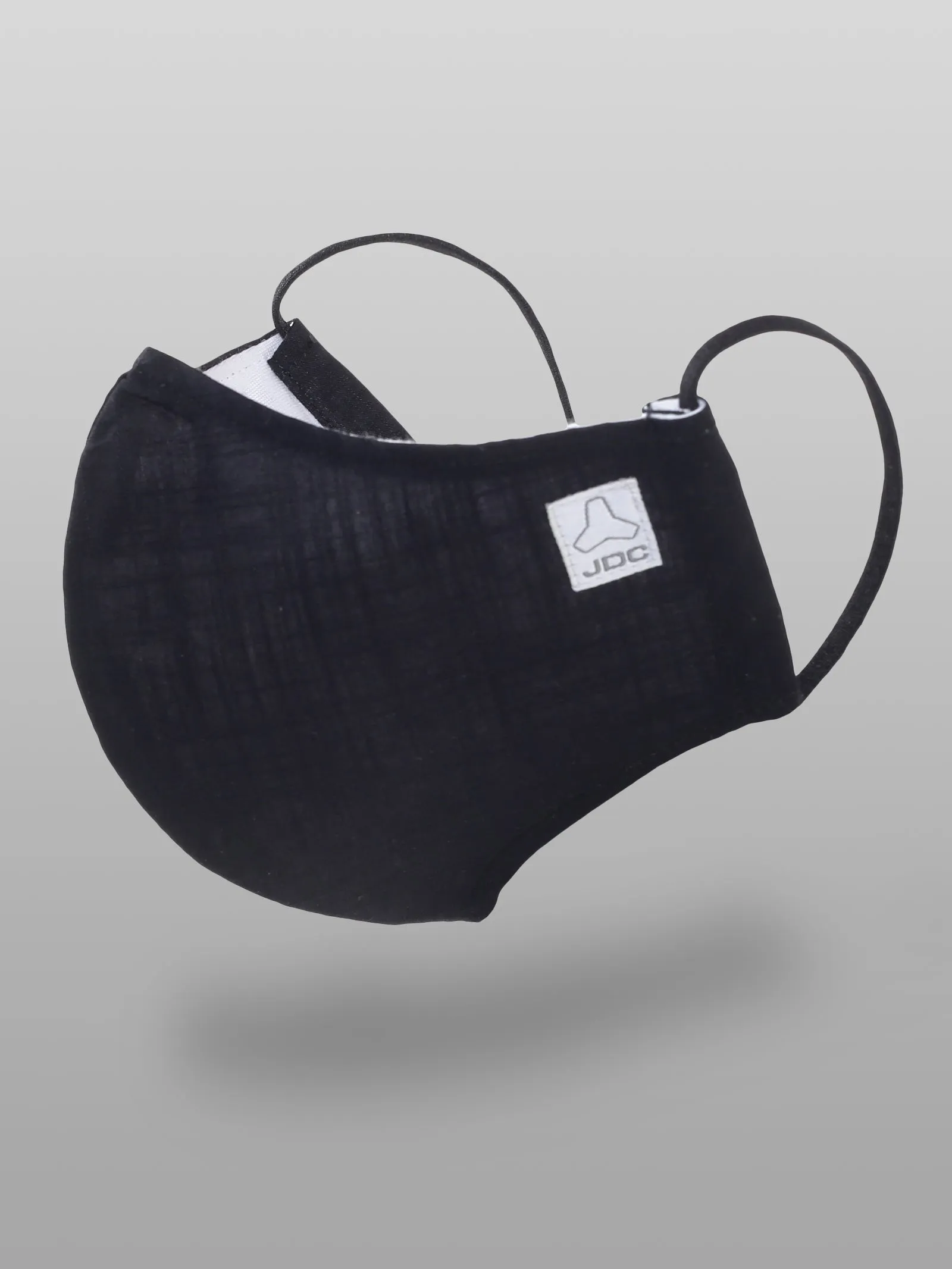 MEN'S BLACK & GREY SOLID COMBO ODOURLESS MASK