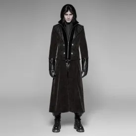 Men's Goth Vintage Corduroy Greatcoat