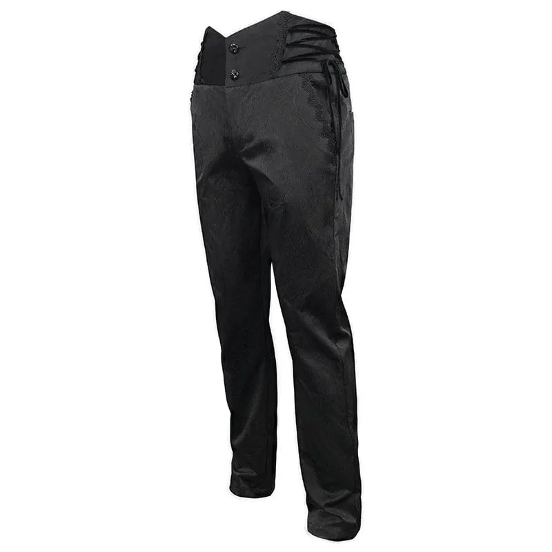 Men's Gothic Strappy High-waisted Pants