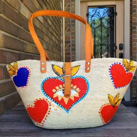 Milagro corazónes palm purse