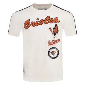 MLB BALTIMORE ORIOLES RETRO CLASSIC MEN'S STRIPED TOP (EGGSHELL/ BLACK)