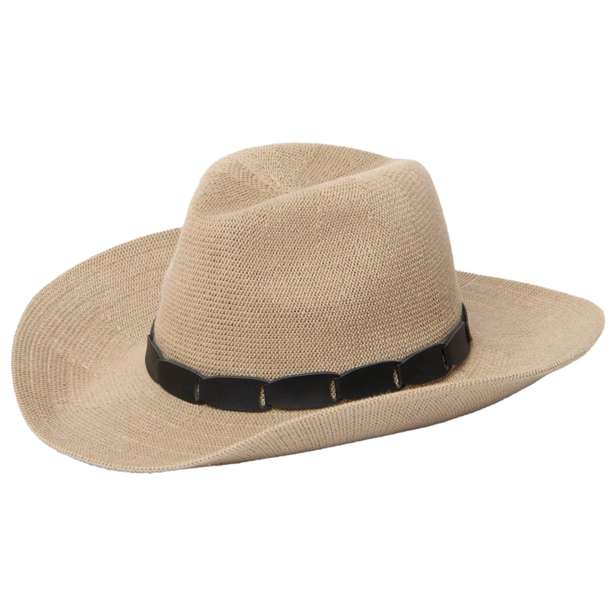 Norma - Pinch Crown Cowboy with Faux Leather Linked Band