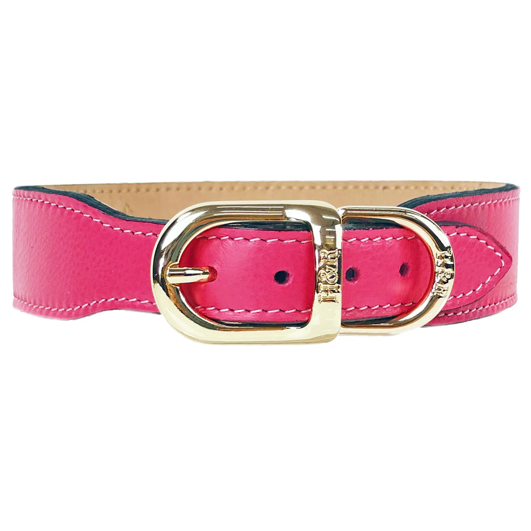 Octagon Dog Collar in Petal Pink, Rose & Gold