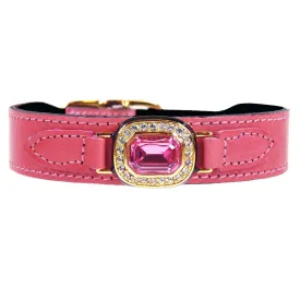 Octagon Dog Collar in Petal Pink, Rose & Gold