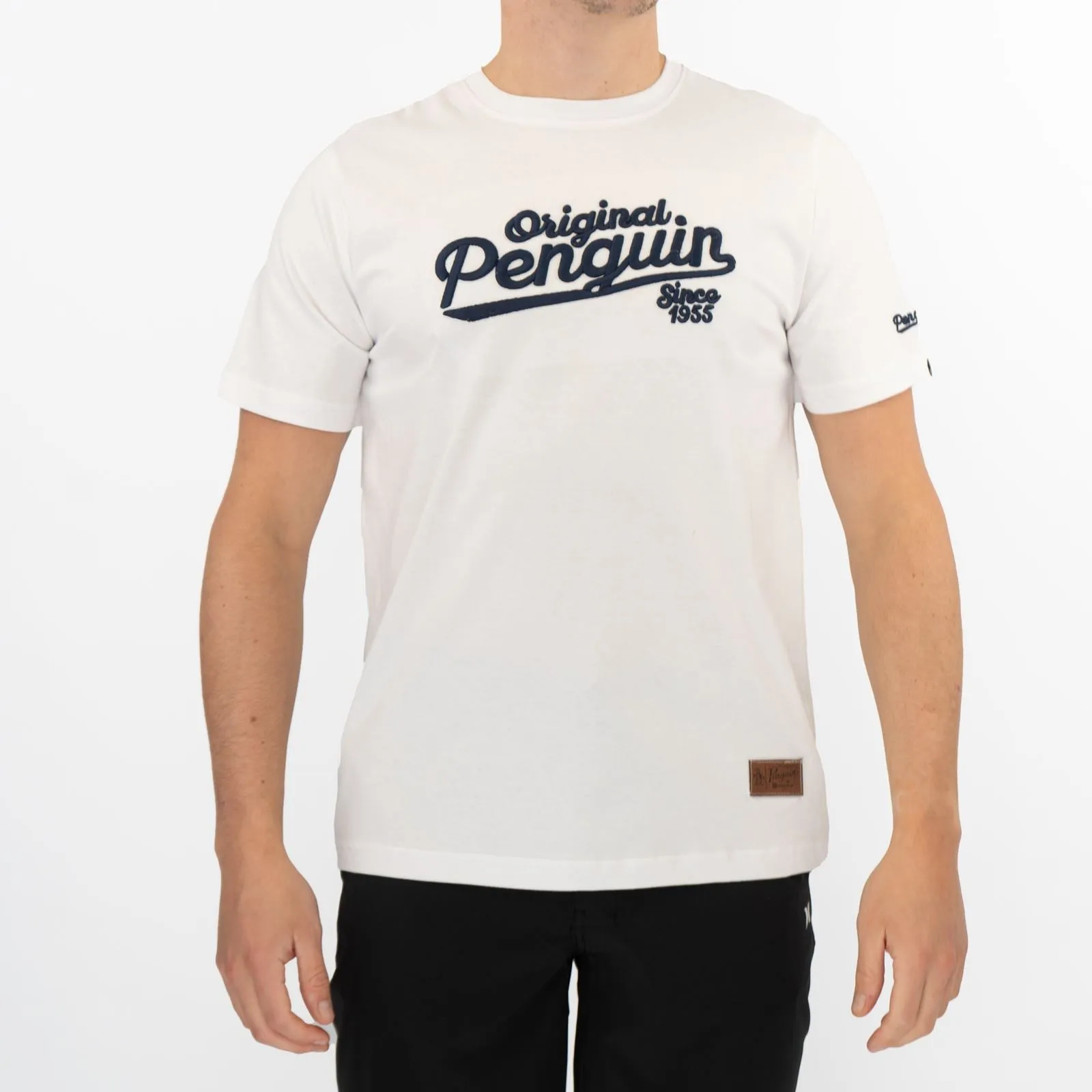 Original Penguin T-shirt Short Sleeve Embroidered White