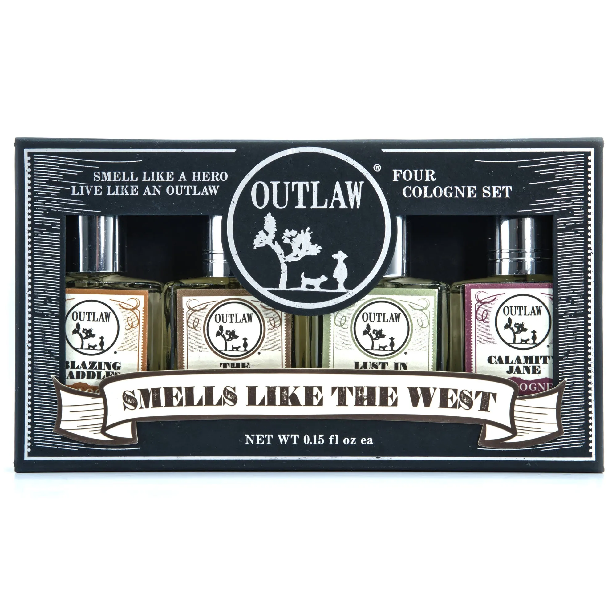 Outlaw Sample Cologne Set - A boxed set of 4 colognes to try