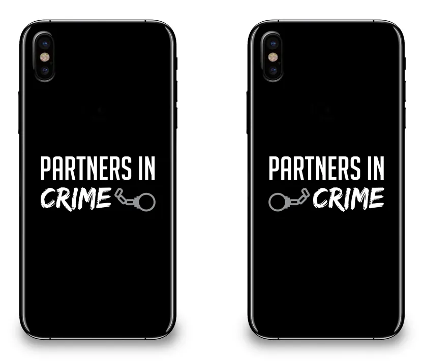 Partners in Crime - Couple Matching Phone Cases