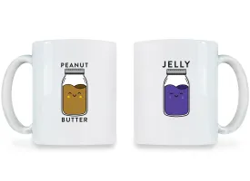 Peanut Butter & Jelly - Couple Coffee Mugs