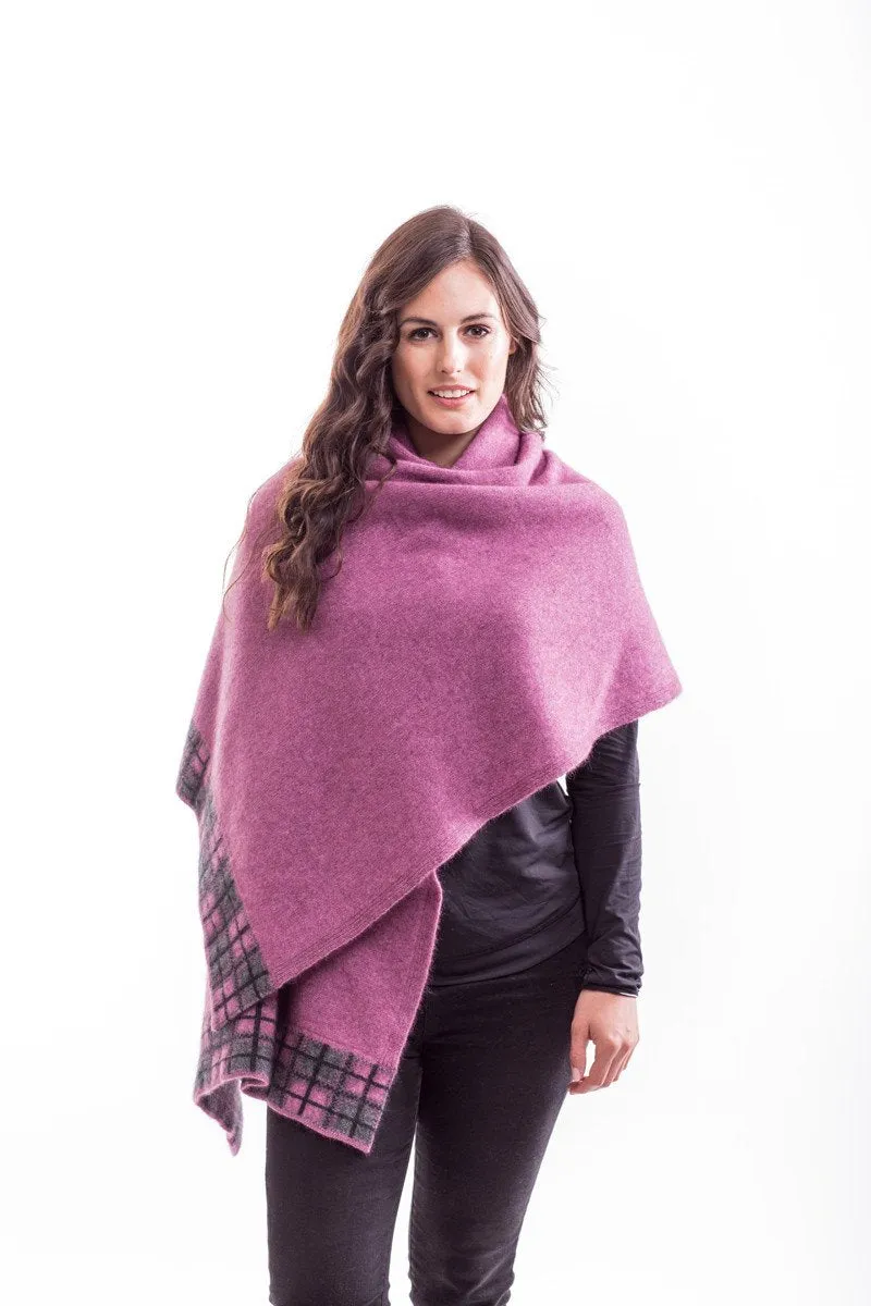 Possum Merino Tartan Wrap