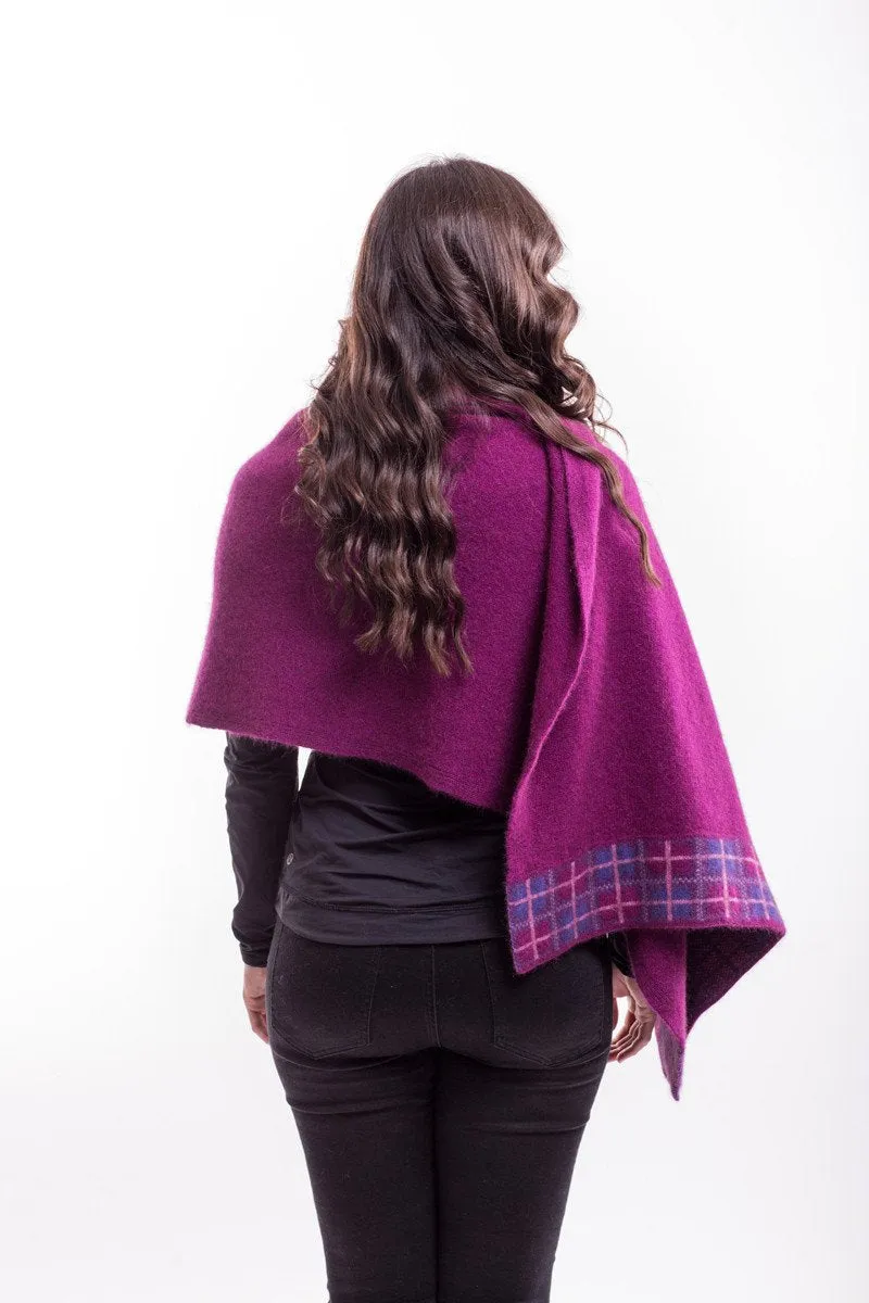 Possum Merino Tartan Wrap