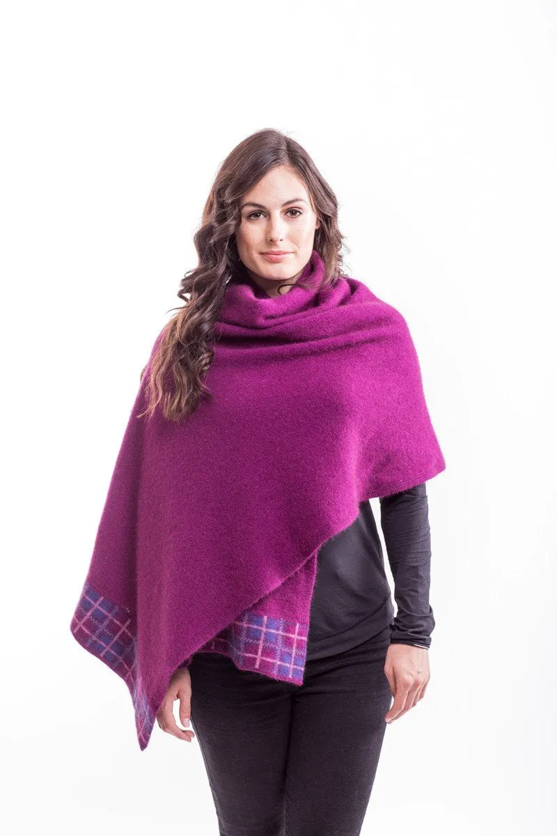 Possum Merino Tartan Wrap