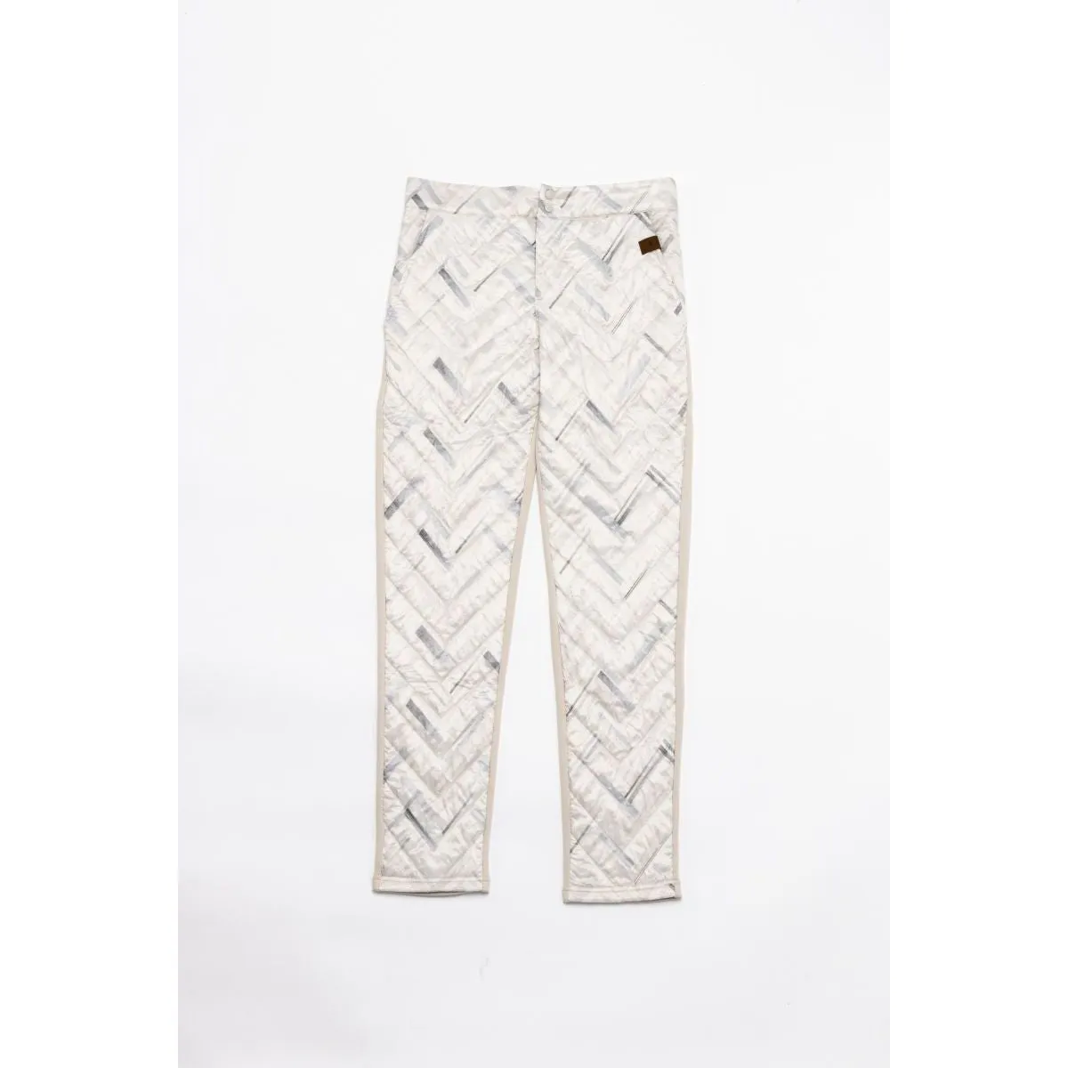 QUILTED CHEVRON PANTS