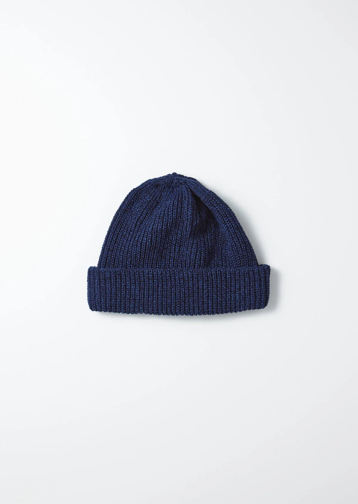 Recycled Cotton Marl Beanie - Navy