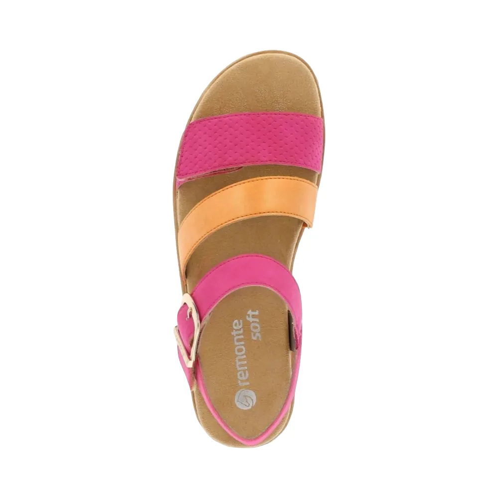 Remonte Women's Jocelyn 55 Sandal (Multi Pink)