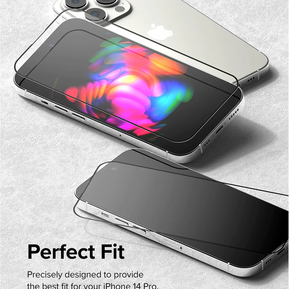 Ringke iD Full Glass Screen Protector for iPhone 14/13 Series (Clear)