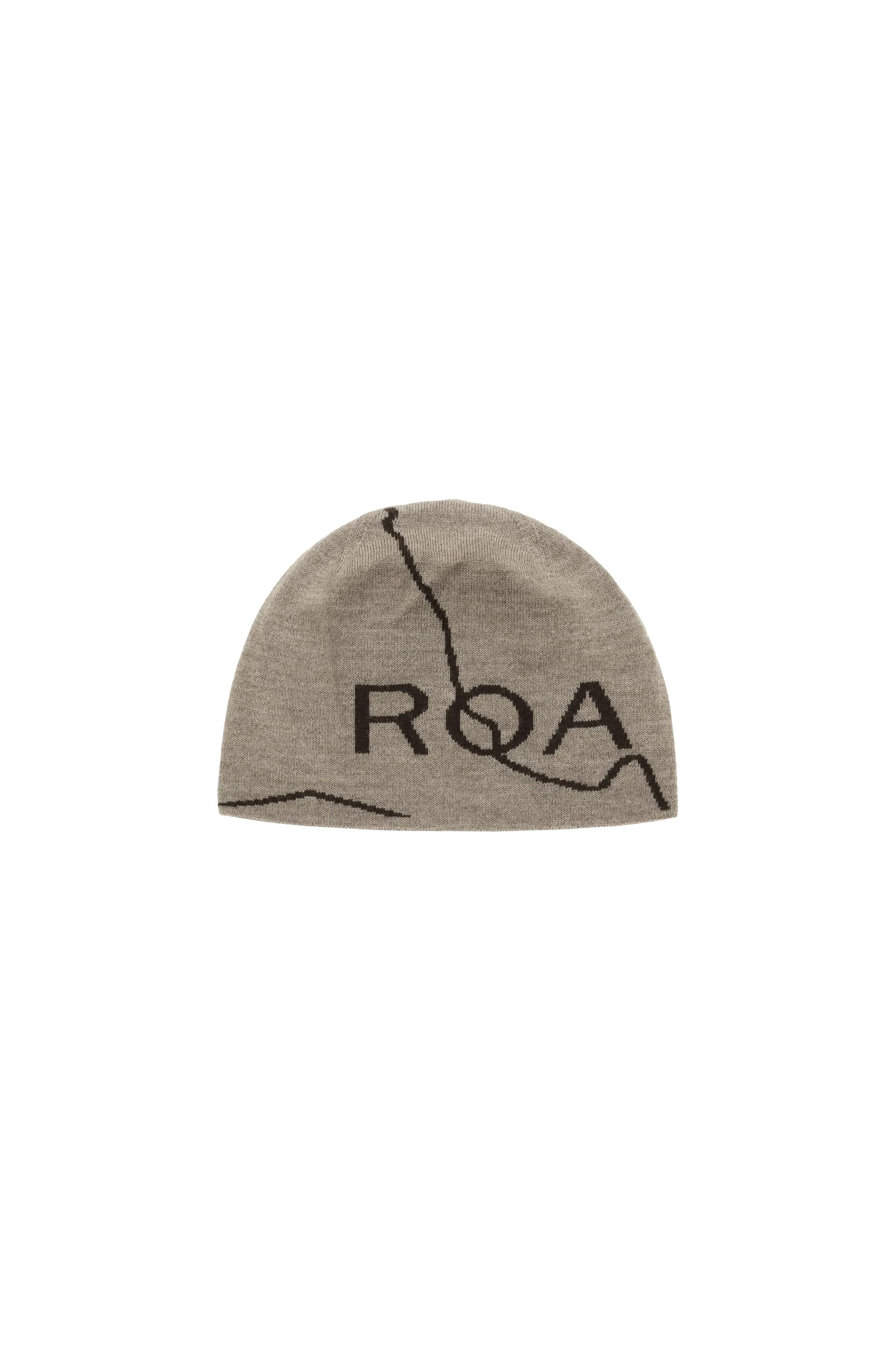 ROA - BEANIE LOGO TAUPE