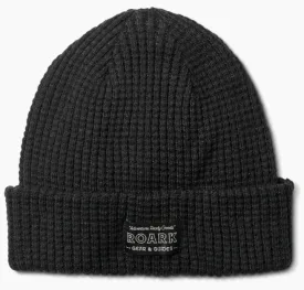 ROARK  -Waffle Beanie - BLACK