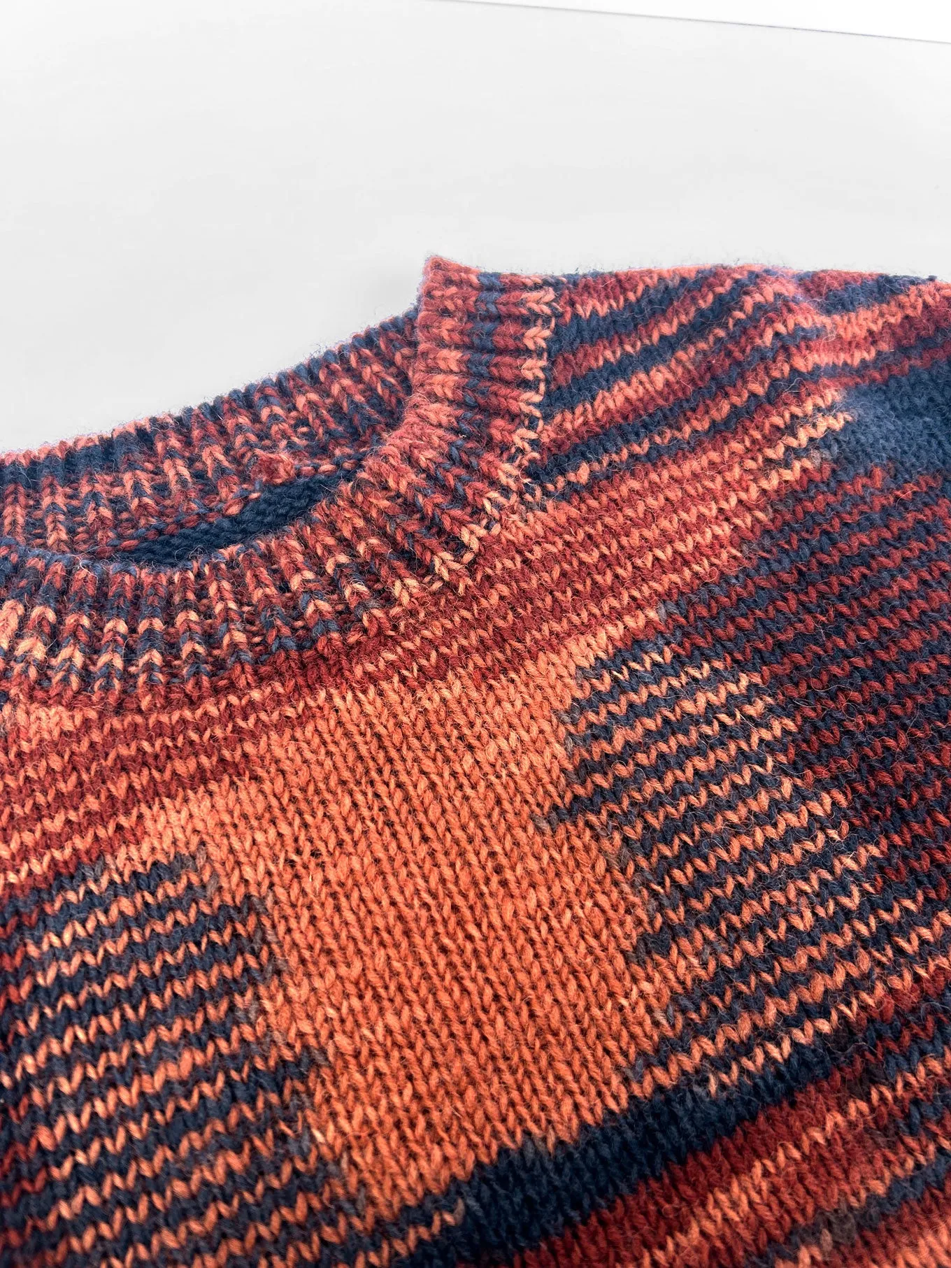 SANG Handknit Wool Jumper - Terracotta