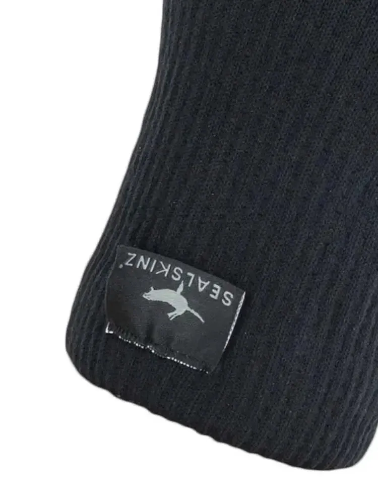 SEALSKINZ Anmer Gloves - Waterproof All Weather Ultra Grip Knitted Glove - Black