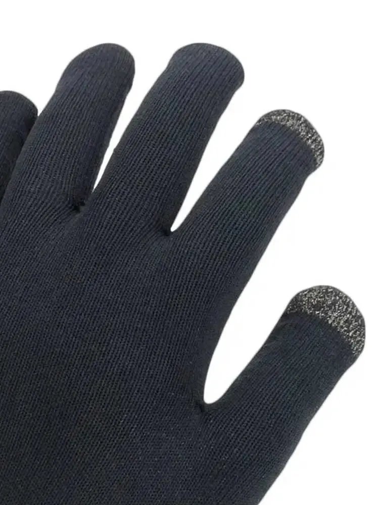 SEALSKINZ Anmer Gloves - Waterproof All Weather Ultra Grip Knitted Glove - Black