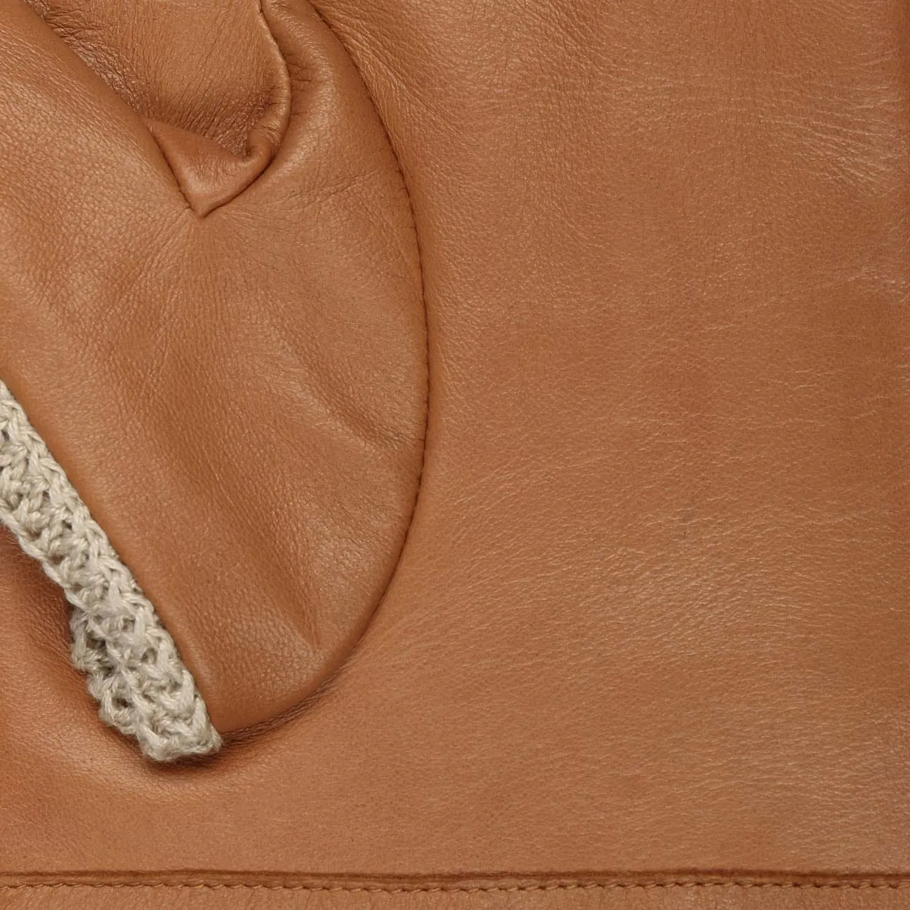 Sheep Nappa Leather & Knit Gloves by Stetson