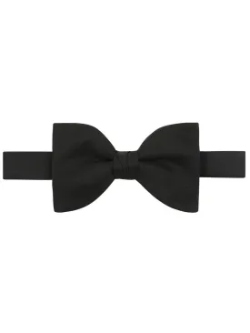 Silk Barathea Bow Tie Ready Tied - Black