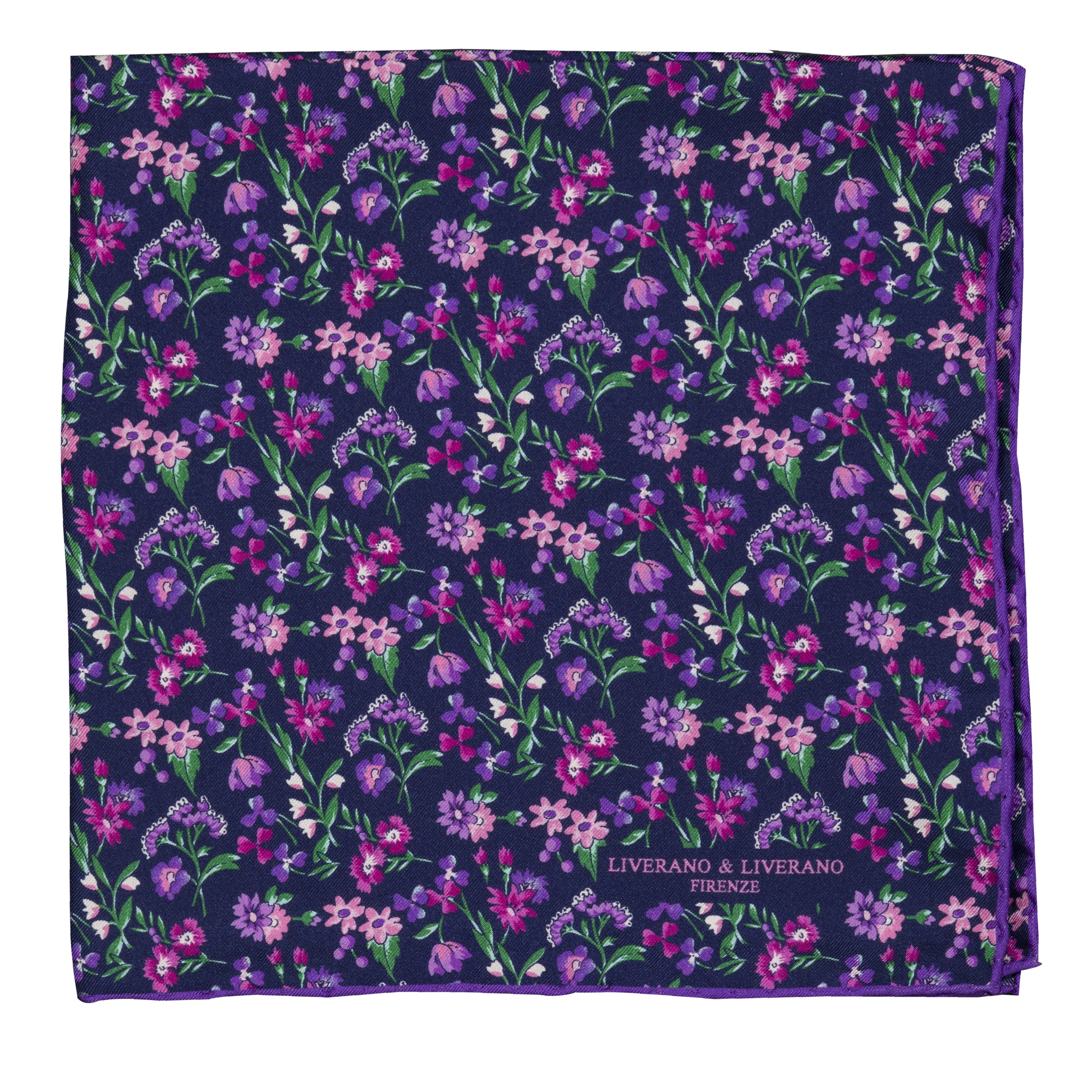 Silk Flower Pocket Square