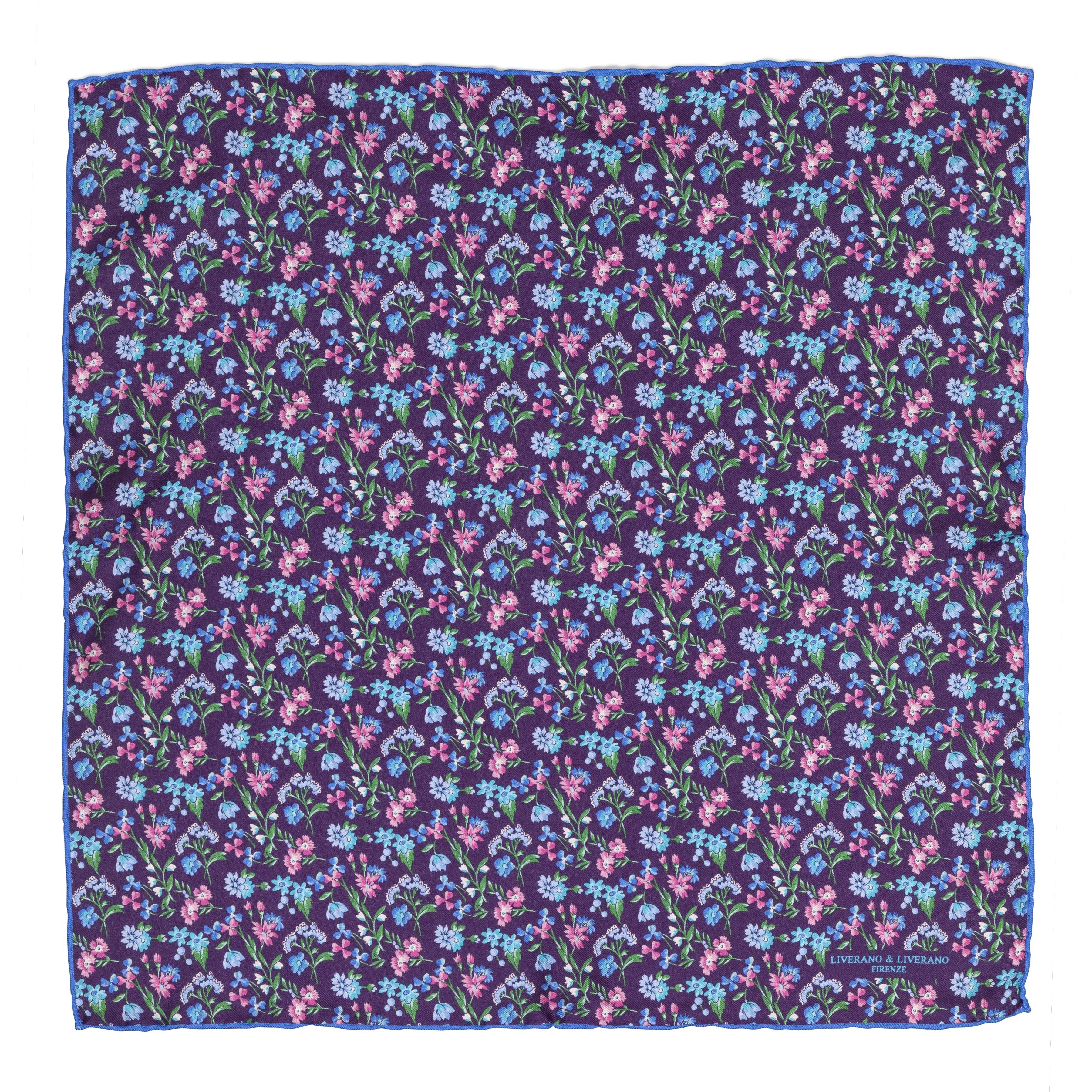 Silk Flower Pocket Square