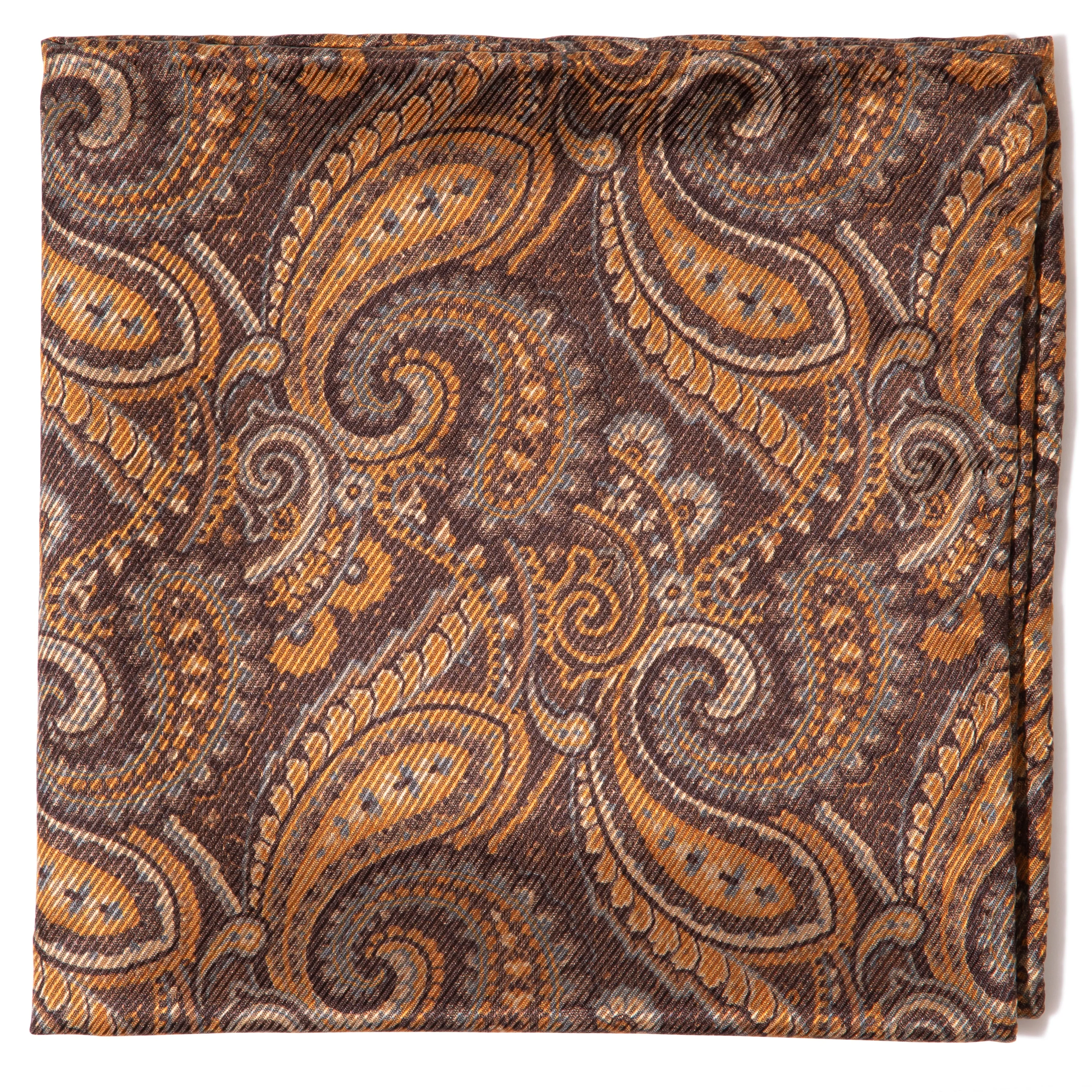 Silk Paisley Pocket Square