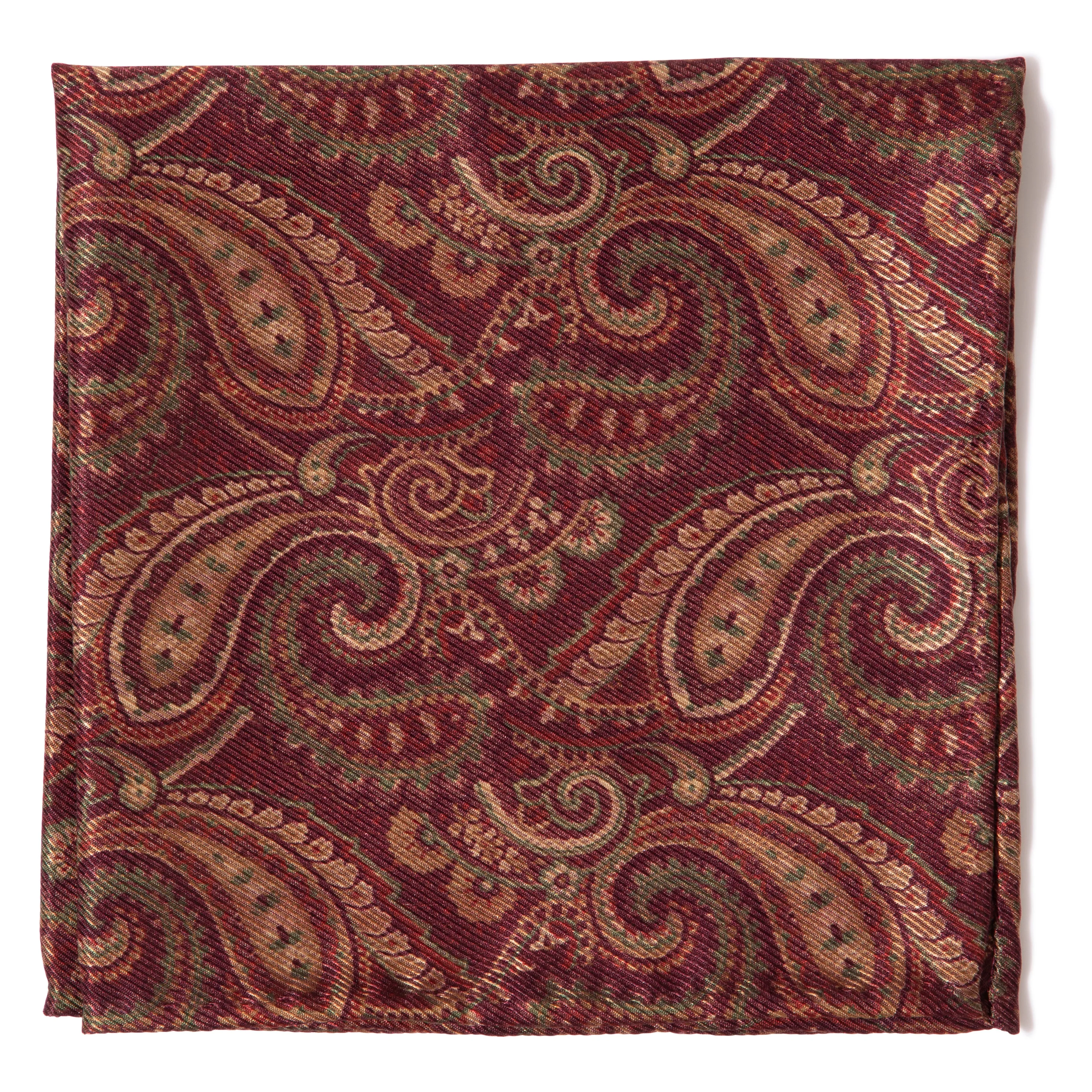 Silk Paisley Pocket Square