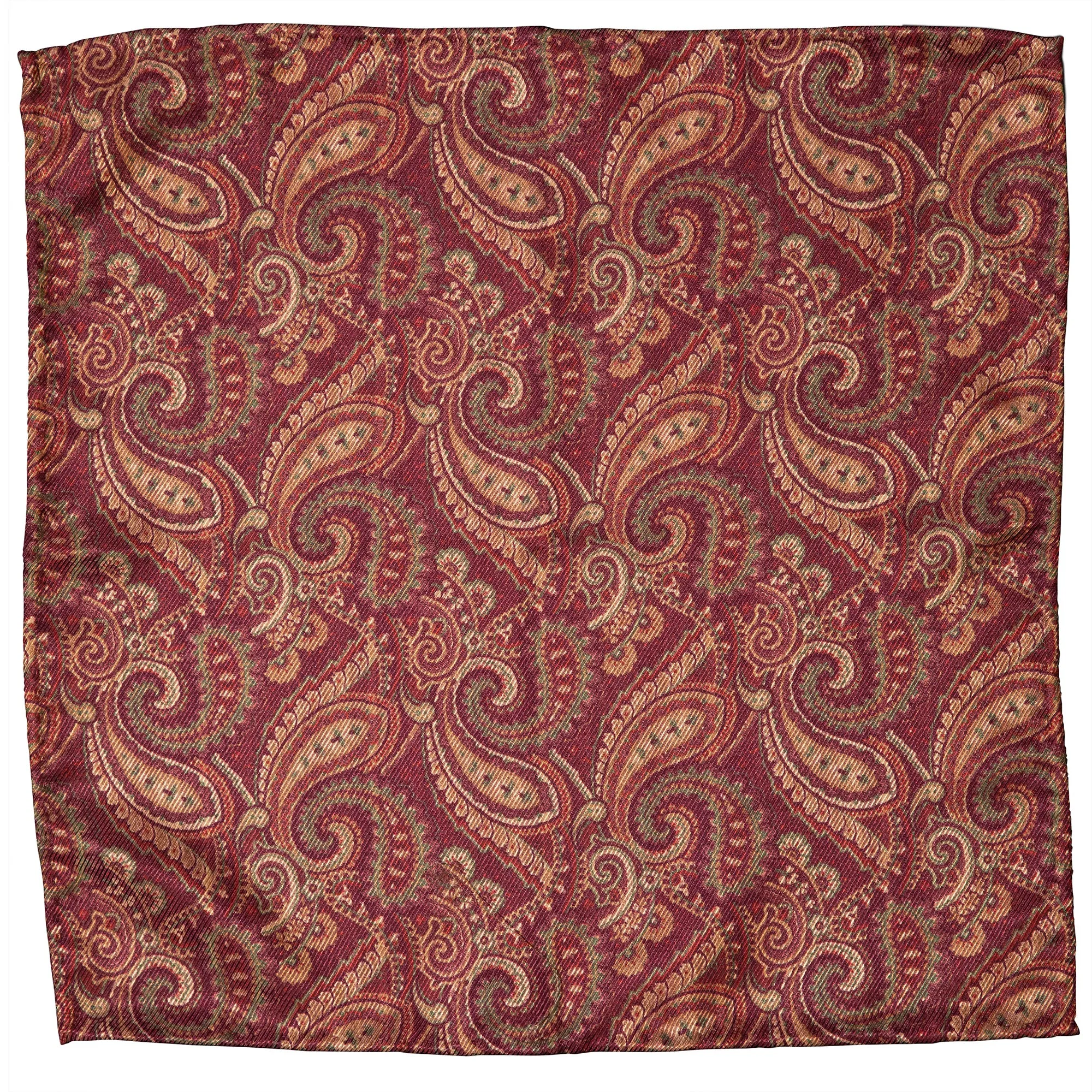 Silk Paisley Pocket Square