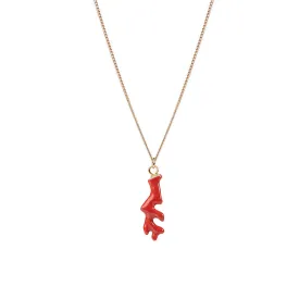 Small Red Coral Necklace