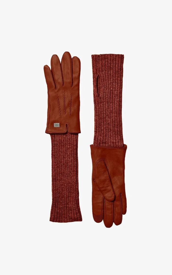 SOIA&KYO CARMEL-N - Leather Gloves With Knit Lining