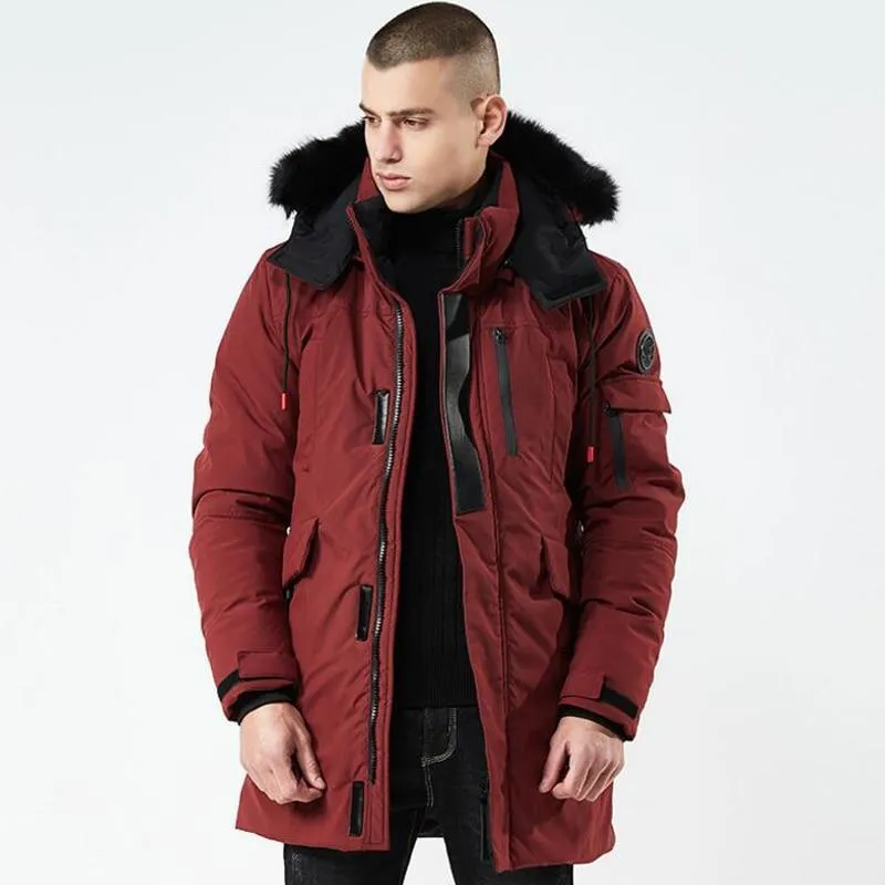 Solid Color Winter Parka