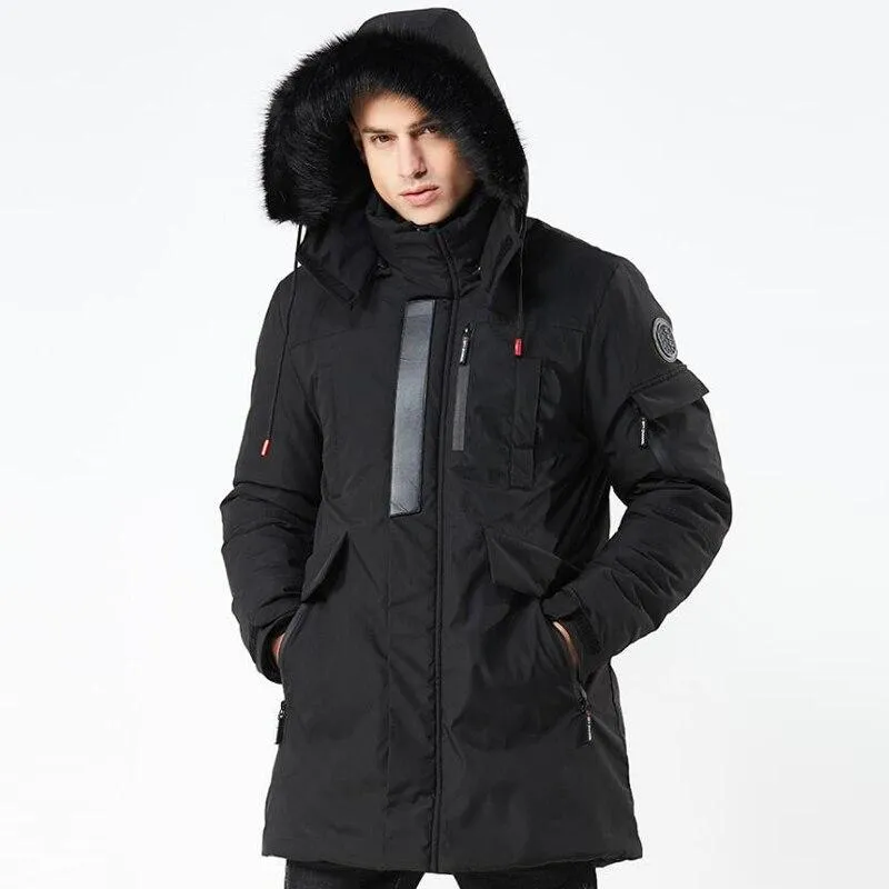 Solid Color Winter Parka