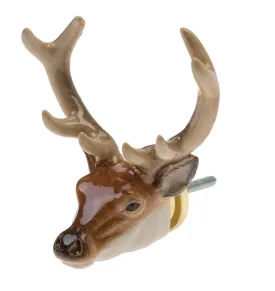 Stag Head Doorknob