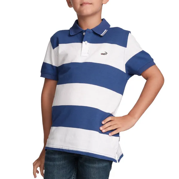 Stripe Fusion Polo-Royal