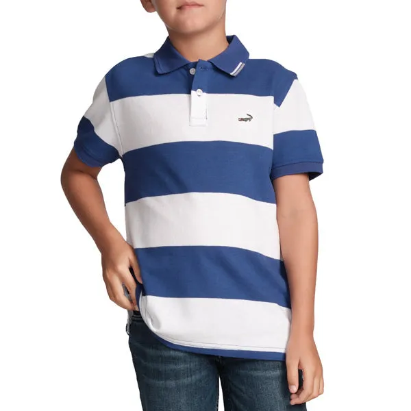 Stripe Fusion Polo-Royal