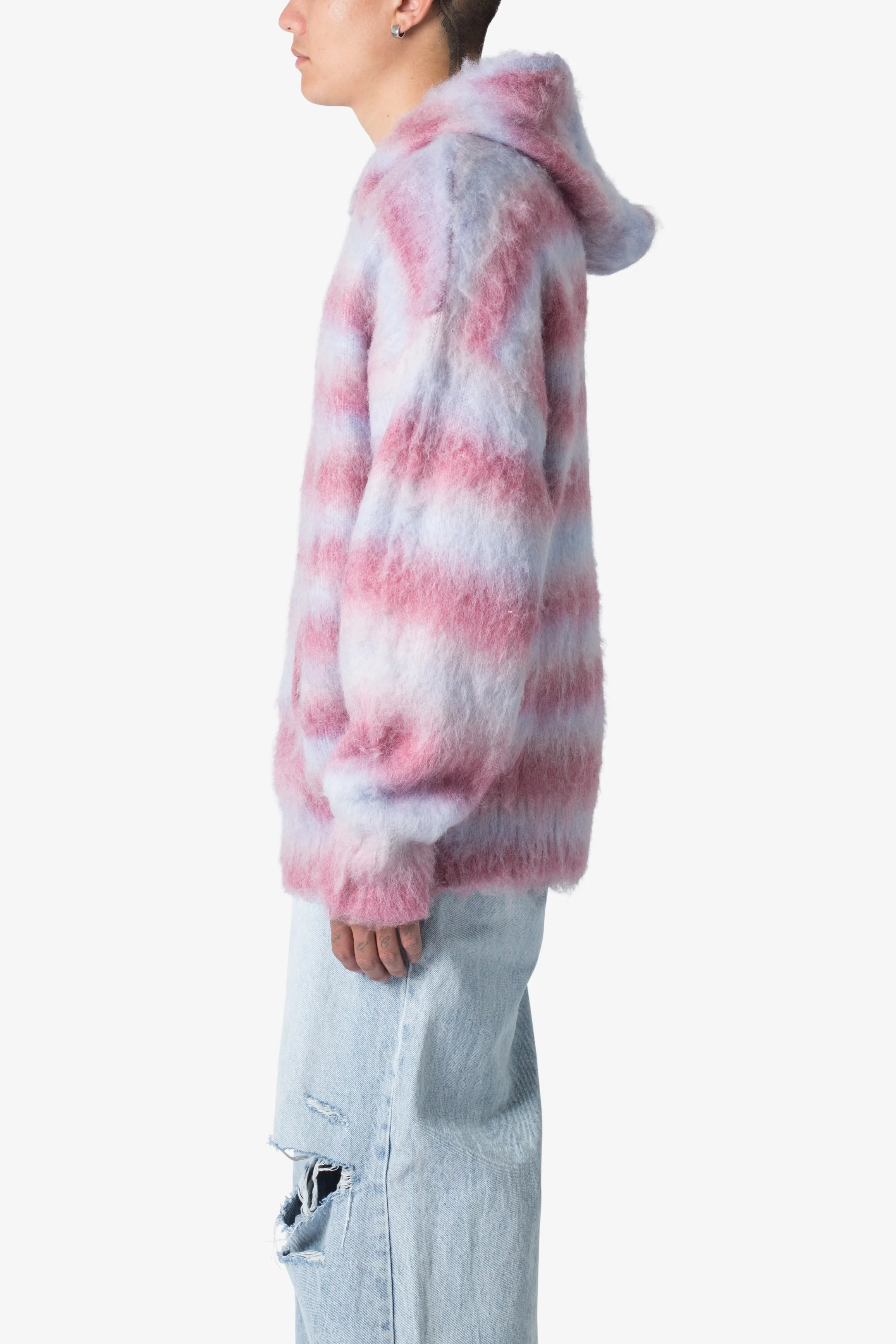 Striped Mohair Hoodie - Multi