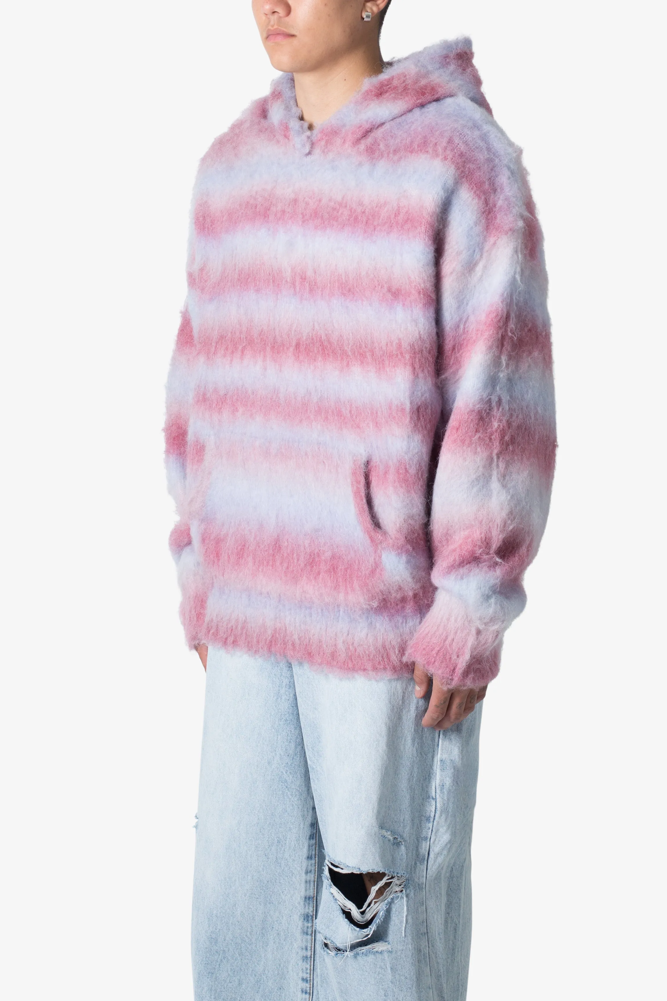 Striped Mohair Hoodie - Multi