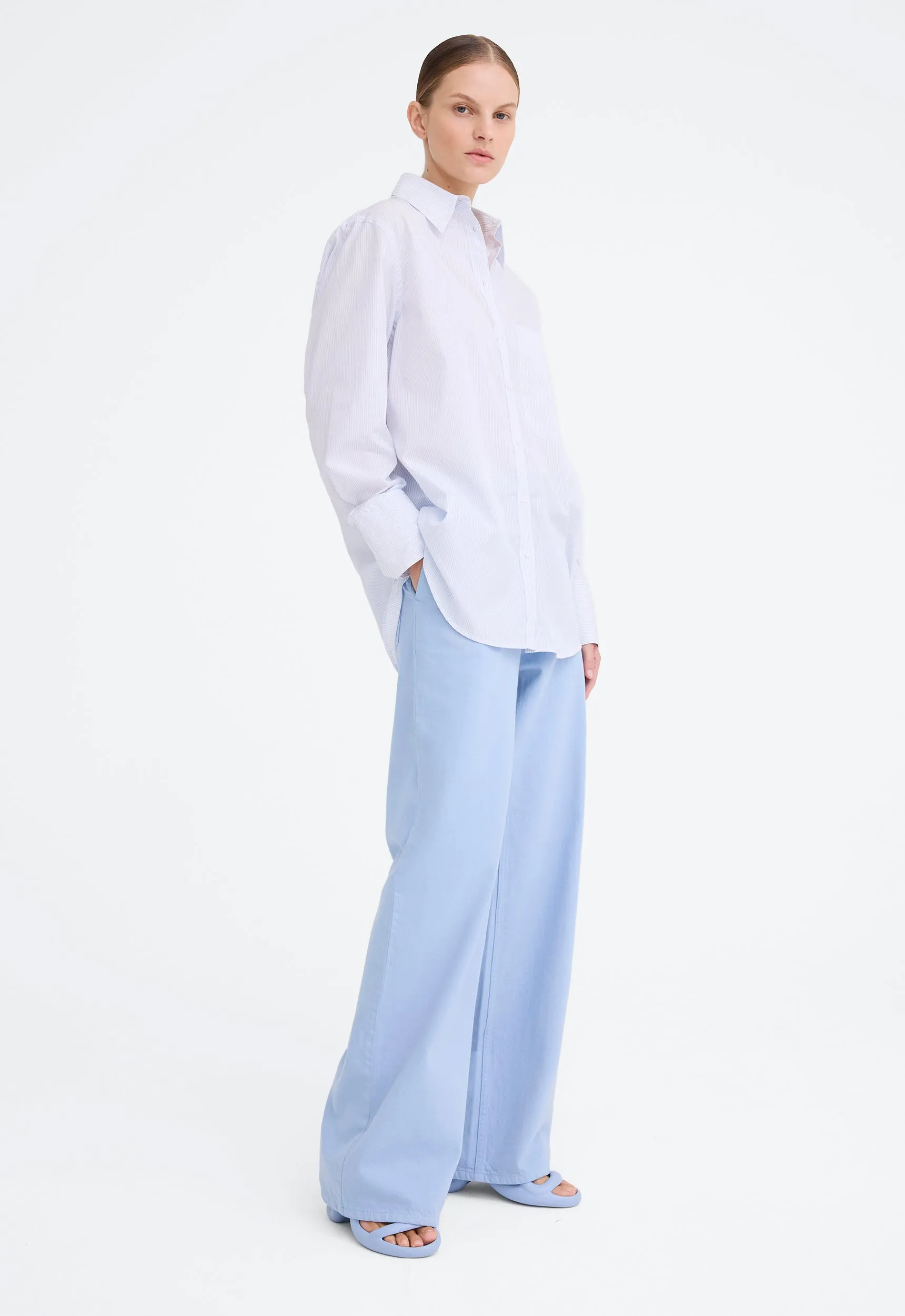 Tanvi Shirt - Blue Shadow Stripe